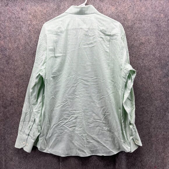 Tommy Bahama Shirt Men 15.5 34/35 Teal Green Casual Button Down Preppy Gingham - Picture 2 of 13